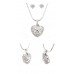 Necklaces Wholesale - Necklace -  Cubic Zirconia Necklace & Earrings Set (Made in Italy)