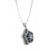 Swarovski Crystal Pave Star Necklace - Blue - NE-2374BL