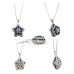 Swarovski Crystal Pave Star Necklace - Blue - NE-2374BL
