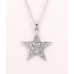 Necklaces Wholesale - Rhinestone Star Charms Necklaces - Clear