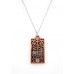 Flip Top Lid Message Pendant Necklace - "Imagine Growth Dream"  - NE-MN4101B2T