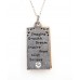 Flip Top Lid Message Pendant Necklace - "Imagine Growth Dream"  - NE-MN4101B2T