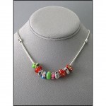 Designer Multi Beaded Necklace - Peace - NE-NN2230LASML