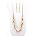 Necklaces Wholesale - Pearl w/ Shell Beaded NE+ER Set