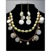 Necklaces Wholesale - Pearl w/ Shell Beaded NE+ER Set