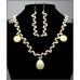 Necklaces Wholesale - Faux Ivory Beaded NE+ER Set