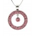 Swarovski Crystal Necklace/ Loop - Pink - NE-2058PK