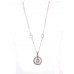 Swarovski Crystal O Ring Charm Necklace - Clear - NE-N37630CL