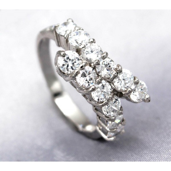 Rings - 925 Sterling Silver w/ CZ - Journey Collection - RN-PRG9076CL