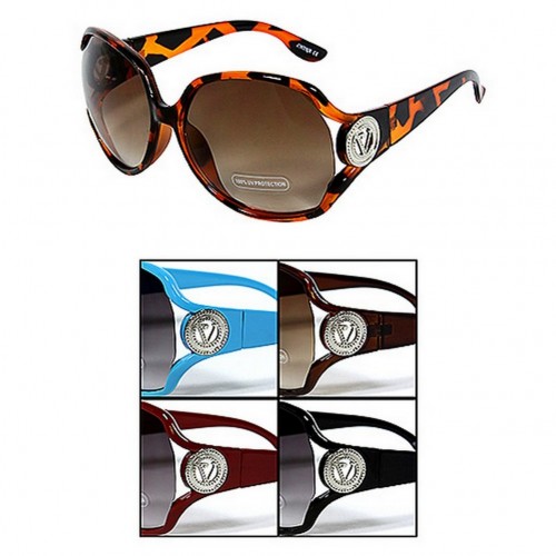 Sunglasses - VLT Group - 12 PCS w/ V Initial Charm - Asst. Color - GL-1506
