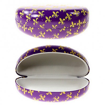 Sunglasses Case - Monogram Fleur De Lis Print - Purple - GL-CAS10-1-5