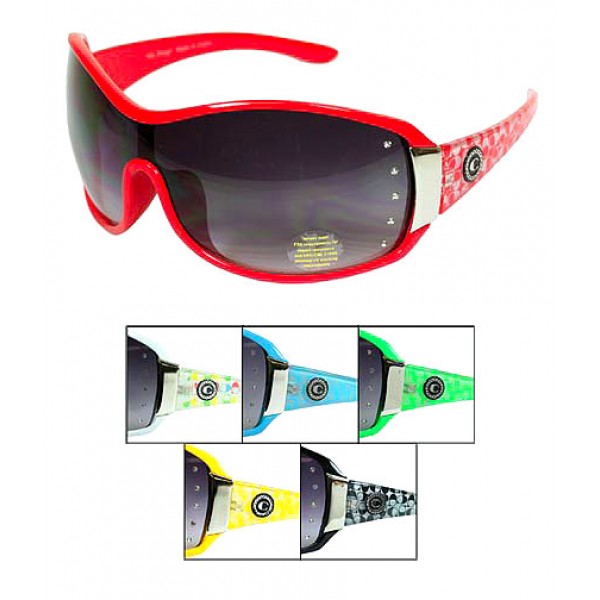 Sunglasses - 12 PCS w/ Monogram - GL-D008-1