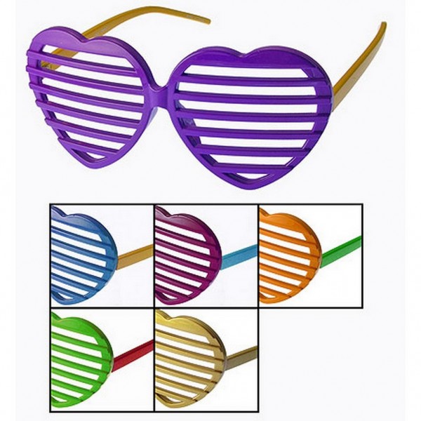 Sunglasses - 12 PCS Shutter Shades - Asst. Color - GL-IN2235