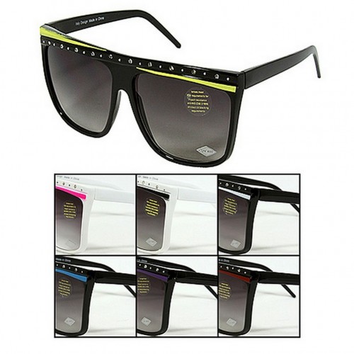 Sunglasses - MISC Group - 12 PCS Rhinestones Frame Sunglasses - Asst. Color - GL-IN2885
