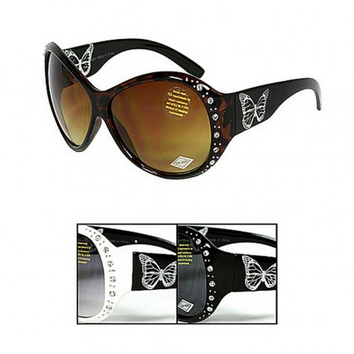 Sunglasses - Spring Collection Butterfly w/ Rhinestones - GL-IN4087