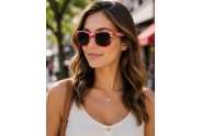 Sunglasses - MISC Group - 12 PCS  WFR Flower Print Sunglasses - Asst. Color - GL-W368FLWR