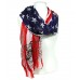 Scarf - USA Flag Print w/Skull Prints - SF-S2157