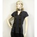 2-in-1 Beaded Crochet Sash Scarf and Belt - Black - SF-SFS119001