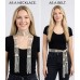 2-in-1 Beaded Crochet Sash Scarf and Belt  - Ivory Color - SF-SFS119002