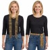 2-in-1 Beaded Crochet Sash Scarf and Belt - Tan Color - SF-SFS119007