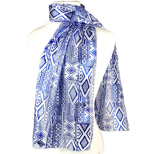 Scarf - Geo Mix Prints - SF-AO1814BL