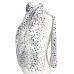 Scarf - Silk Feel Touch - Twinkle Stars - SF-ON1461WH