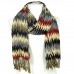 Scarf - Fabric -Scarf - Zigzag Print Scarf - Red - SF-SF2506RD