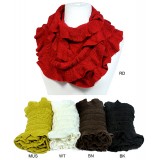 Scarf - Infinity - Crochet Ruffle - SF-S1328J