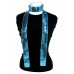 Scarf - Square Sequined Sash Belts - Blue - SF-SFS109103