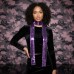Scarf - Square Sequined Sash Belts- Lilac - SF-SFS109104
