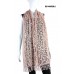 Scarf - Lace w/ Fringes - Leopard Print - SF-ES1005BLS