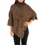 Poncho/ Shawl - Knitted Turtleneck - SF-FW242BN