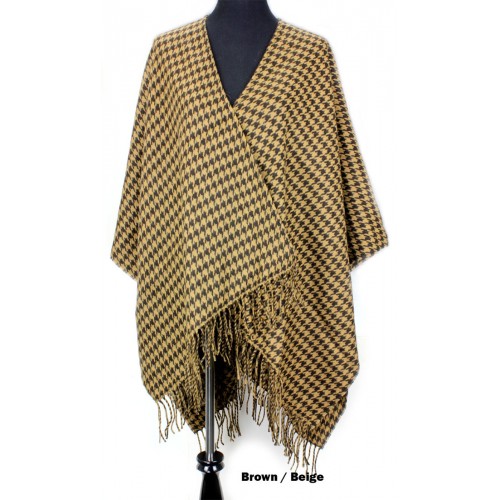 Scarf - Shawl - Houndstooth Print - SF-RRF