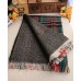 Shawl /Wrap -Plaid And Wish Bone Prints - Green Color - SF-RUM07GN