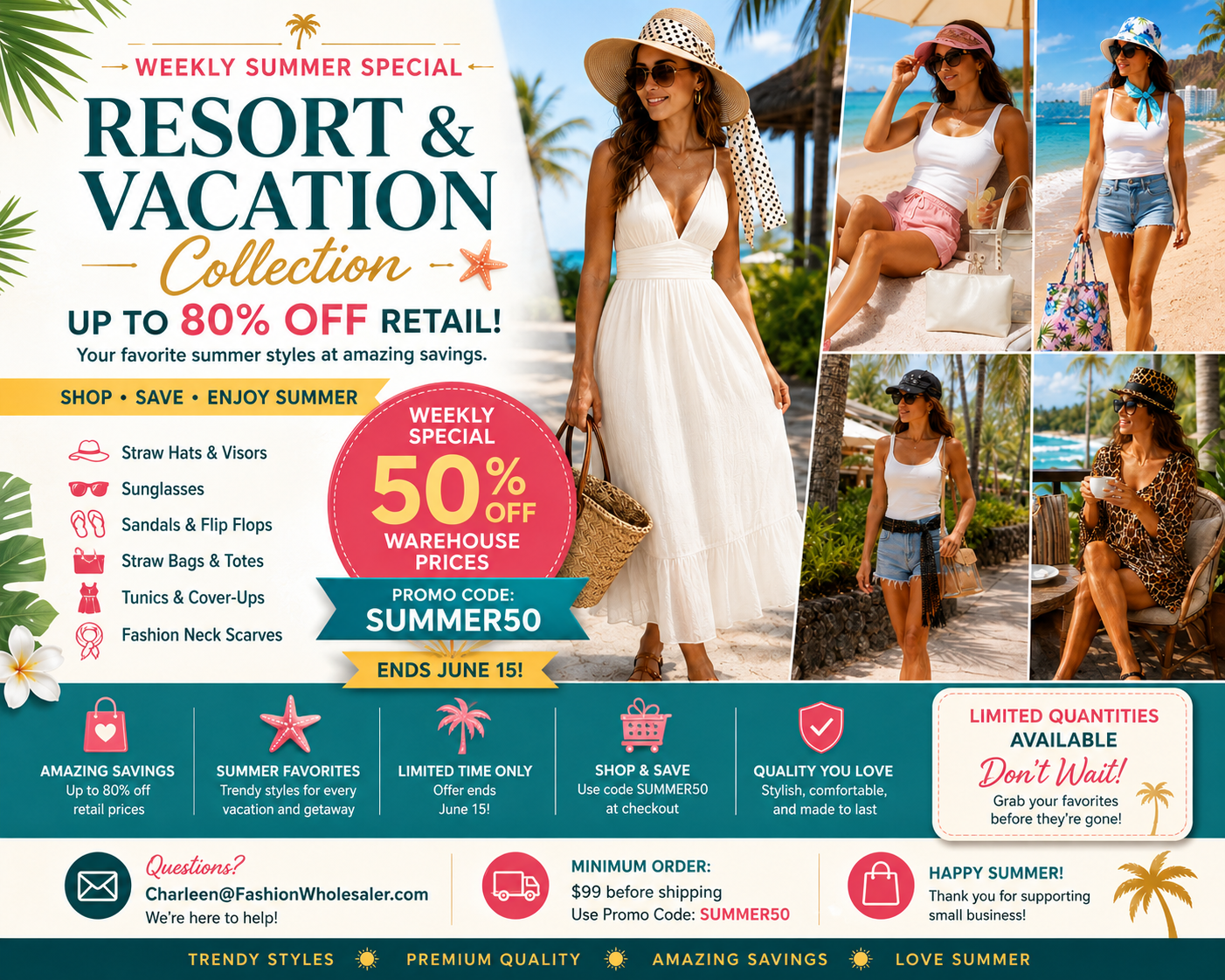 50% off Summer Sale